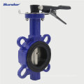 Bundor industrial application butterfly valve 2/3/4/5/6/8 inch 1.6 Mpa ductile iron wafer butterfly valve